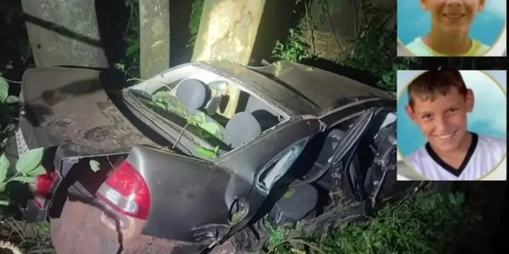 Duas crianças morrem após grave acidente na PR-281