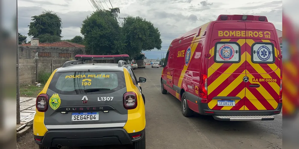 PM foi até o hospital, prestar atendimento à vítima