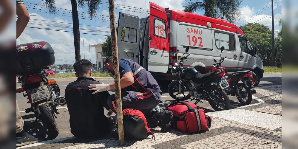 Acidente aconteceu em frente ao Paço Municipal