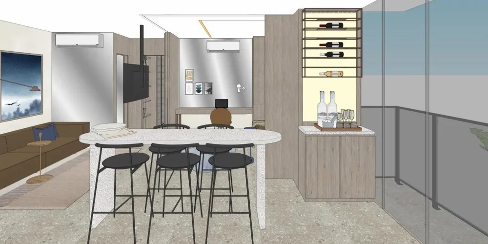 Ambientes integrados unem praticidade e funcionalidade