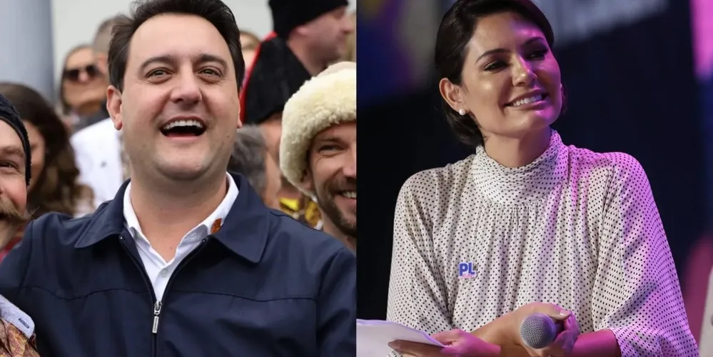 Ratinho Junior e Michelle Bolsonaro ganham musculatura dentro da direita para formação de chapa presidencial