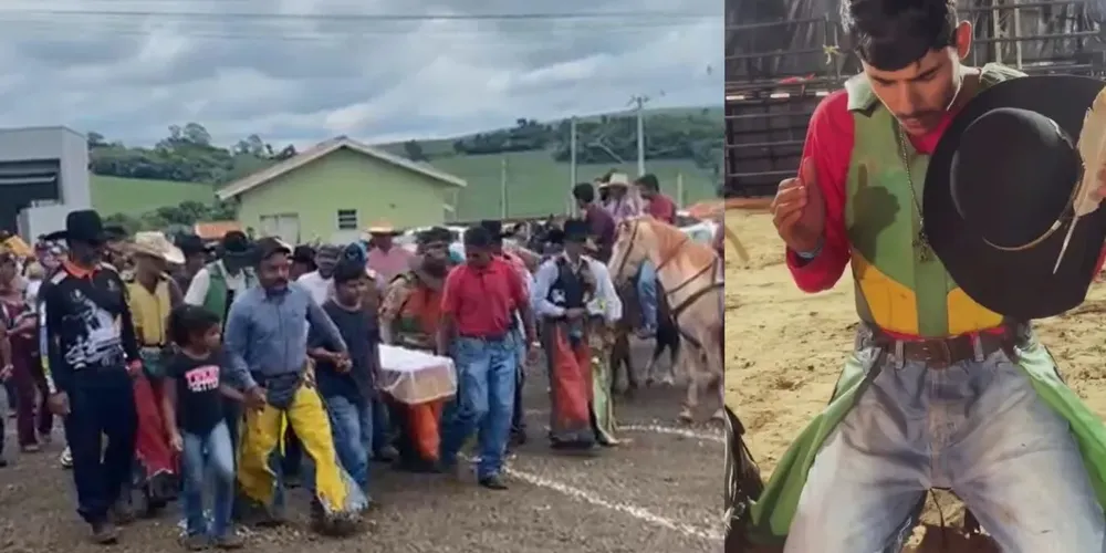 Rafael Júnior Falleiros Santos, de 22 anos, era peão de montaria em touros