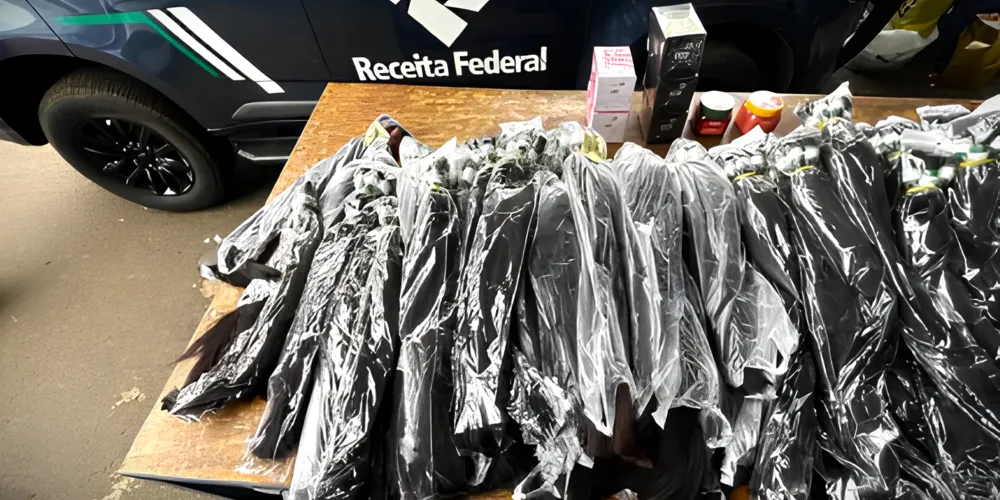 Carga de cabelo foi apreendida num carro modelo Nissan