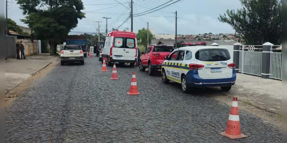 Equipes de segurança e de socorro foram ao local da ocorrência