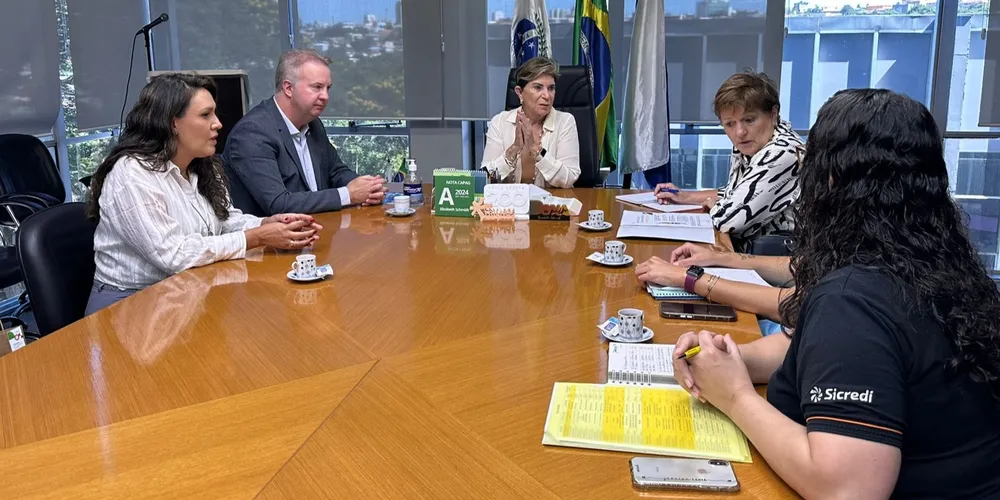Encontro aconteceu no gabinete da prefeita Elizabeth Schmidt nesta quarta-feira (15)