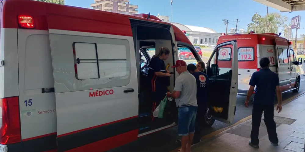 Equipes do Samu foram acionadas para o local da ocorrência