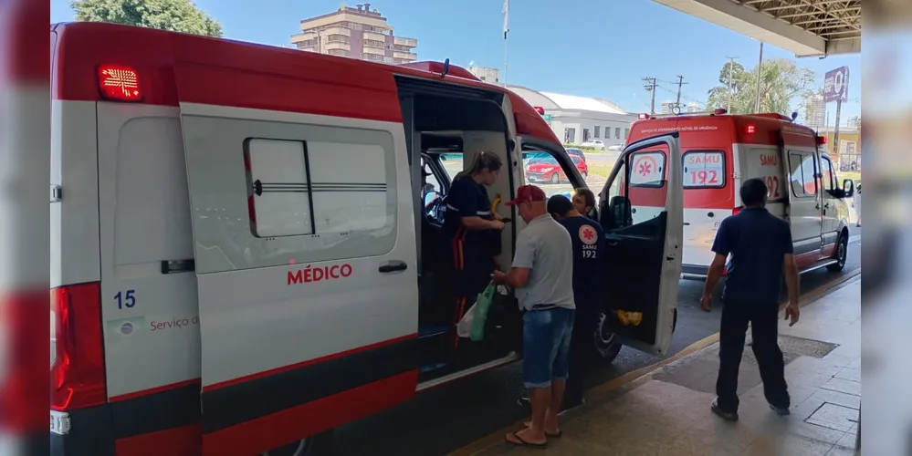 Equipes do Samu foram acionadas para o local da ocorrência