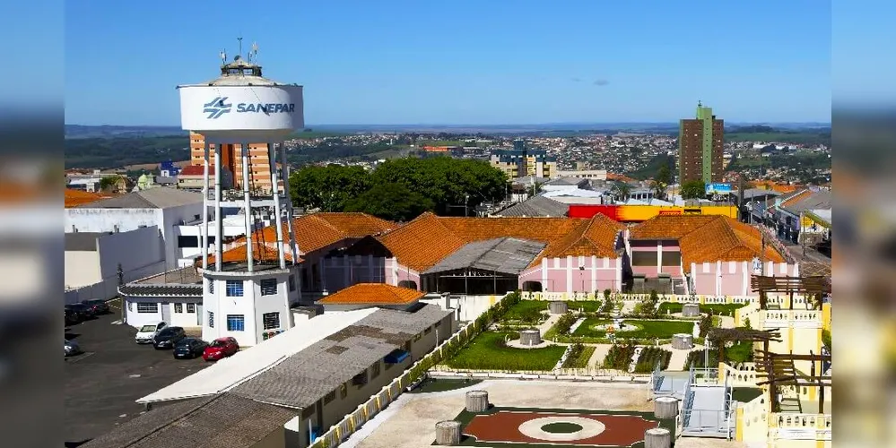 Sanepar conta com infraestrutura de reservatório hídrico no Centro de Ponta Grossa