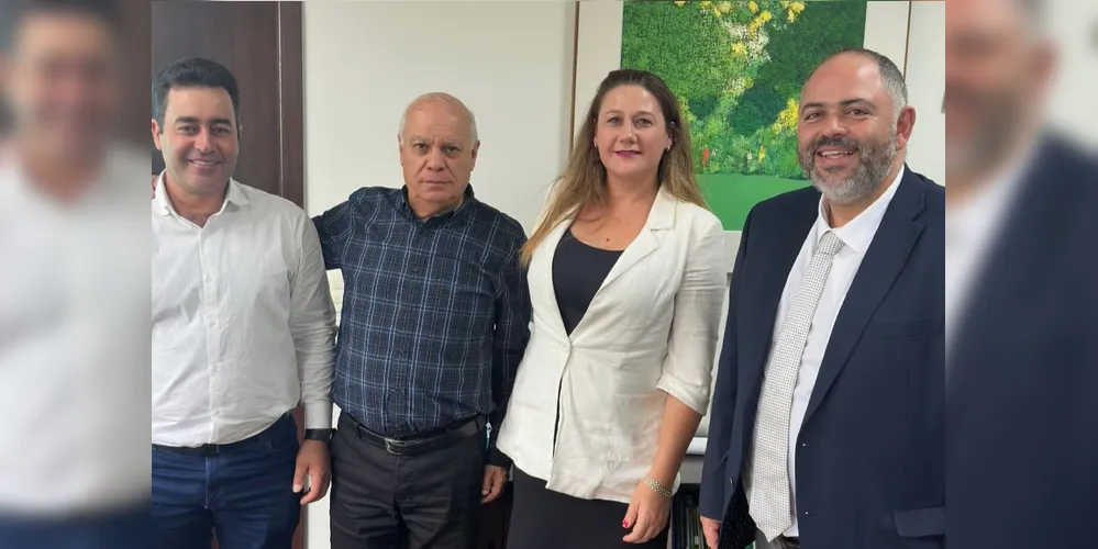 Marcelo Leite, Natalino Avance, Gisele Pontarolo e Artagão Júnior se reuniram nesta terça-feira (04)