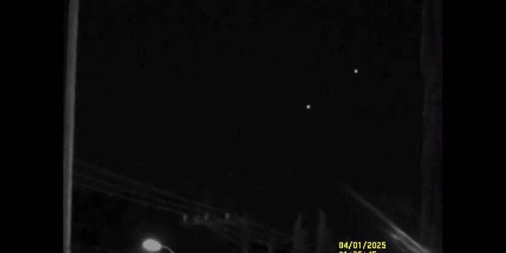 As filmagens dos OVNIs foram obtidas por meio de instrumento óptico que grava na faixa do infravermelho