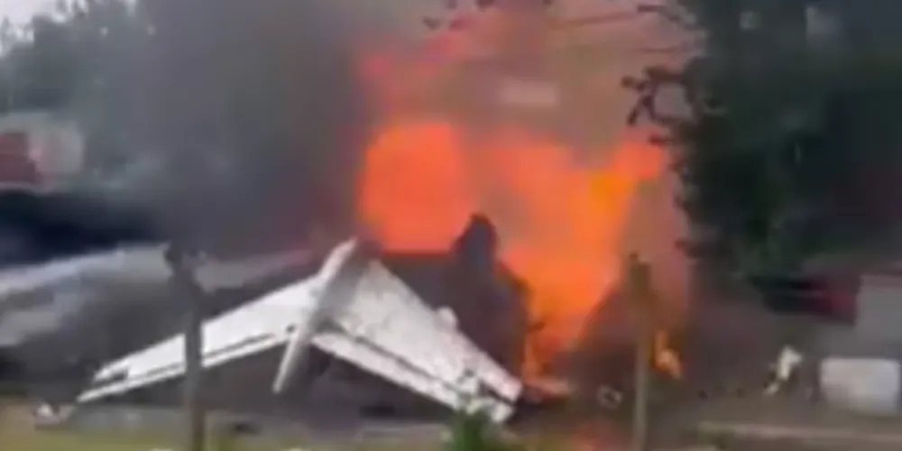 Avião que caiu era um Challenger 300