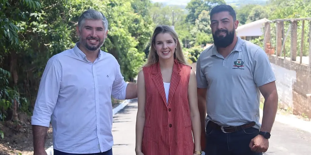 Renan Romanichen (PSD), Luísa Canziani (PSD) e Newton Rodrigo (Republicanos) estiveram reunidos nesta quarta-feira (15)