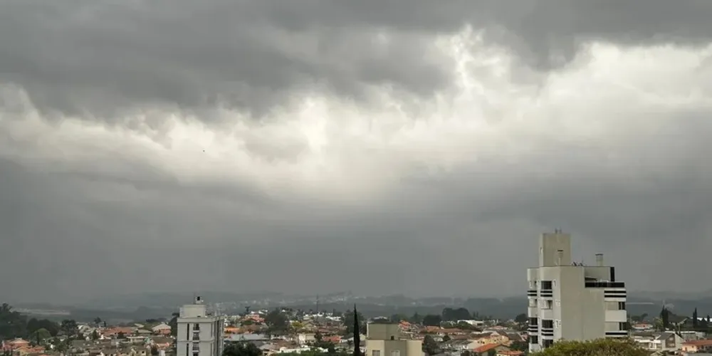 Chuva deve chegar em Ponta Grossa no período da noite