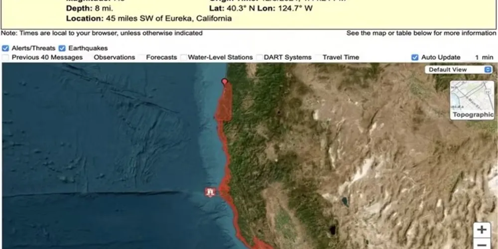 Governo pediu para que as pessoas se afastem das águas costeiras