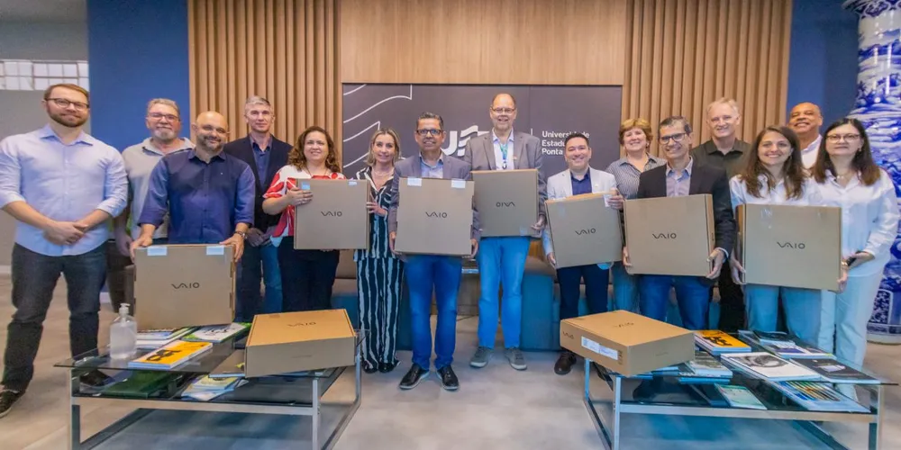 UEPG recebe equipamentos para equipe técnica do Talento Tech
