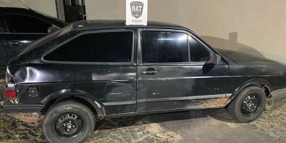Veículo foi levado para a 4ª Central Regional de Flagrantes