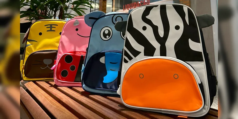 Mochilas da AniMochila têm quatro opções para a 'criançada'