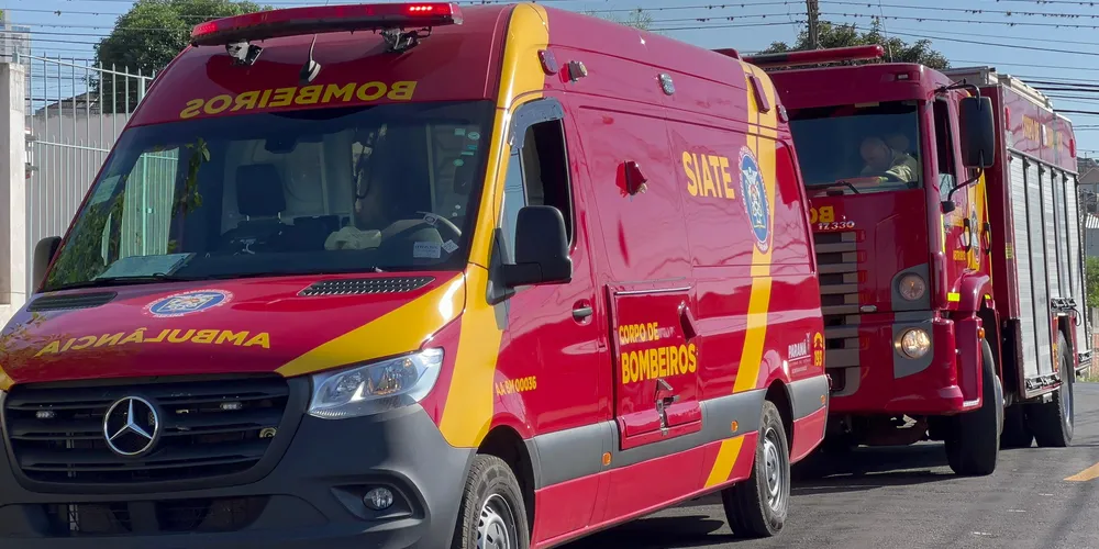 Corpo de Bombeiros também prestou atendimento no local