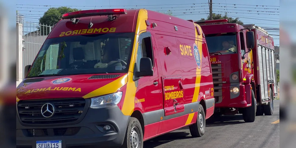 Corpo de Bombeiros também prestou atendimento no local