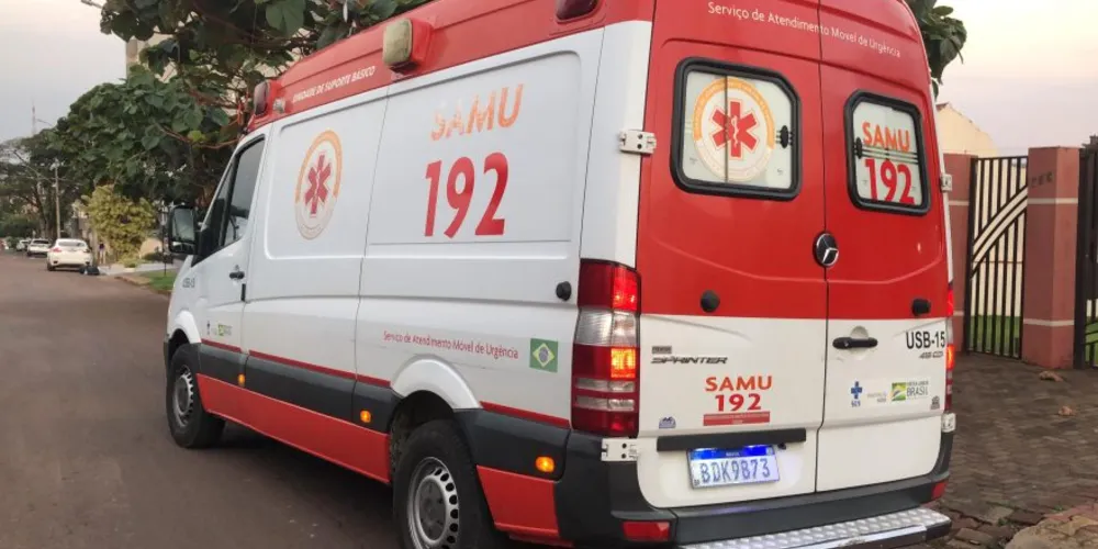 Os profissionais do Samu realizaram as medidas para desobstruir as vias aéreas do bebê