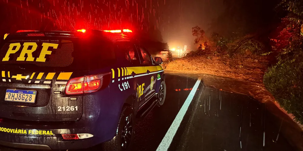 Interdição acontece na altura do quilômetro 309 da rodovia