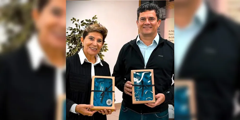 Elizabeth Schmidt e Sergio Moro visitaram Cervejaria Ambev, neste final de semana