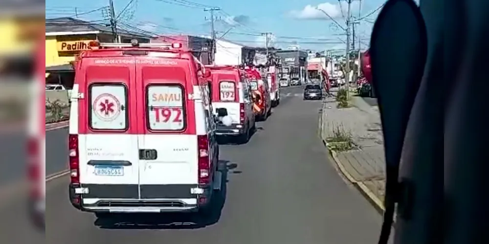 Cortejo foi realizado por vias de São Mateus do Sul