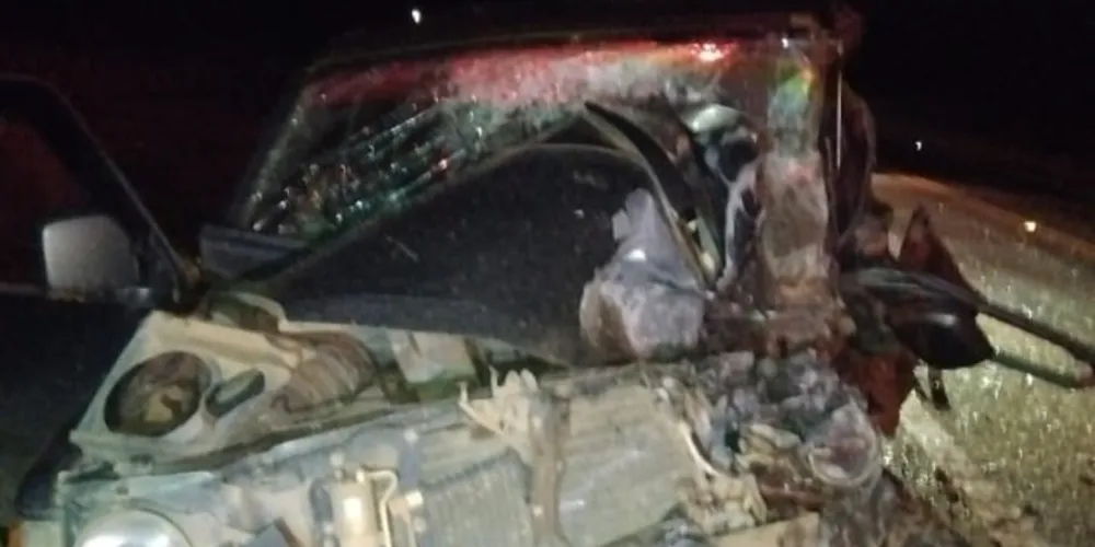 A colisão frontal aconteceu no KM 178 da rodovia
