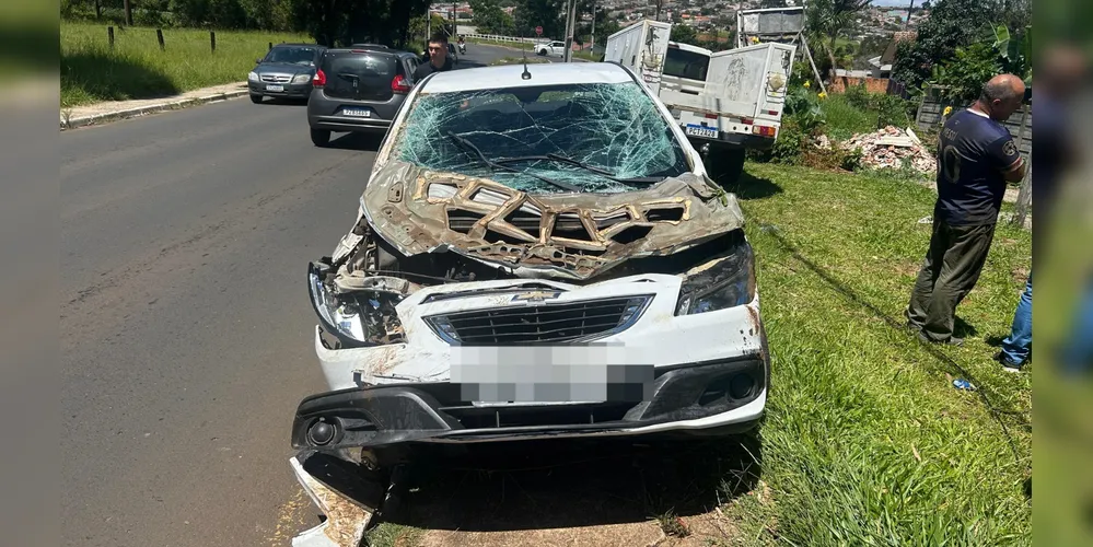 O motorista foi encaminhado para um hospital