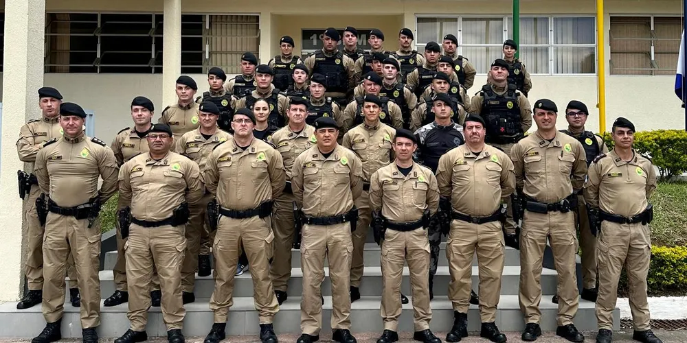 A cerimônia de recepção foi liderada pelo Coronel Renato dos Santos Taborda, Comandante do 4º CRPM