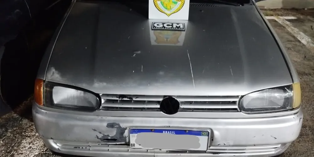 Carro foi apreendido nessa terça-feira