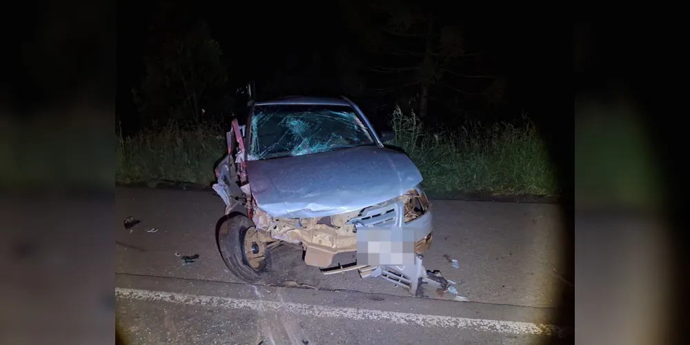 O motorista do carro foi encaminhado para uma casa hospitalar