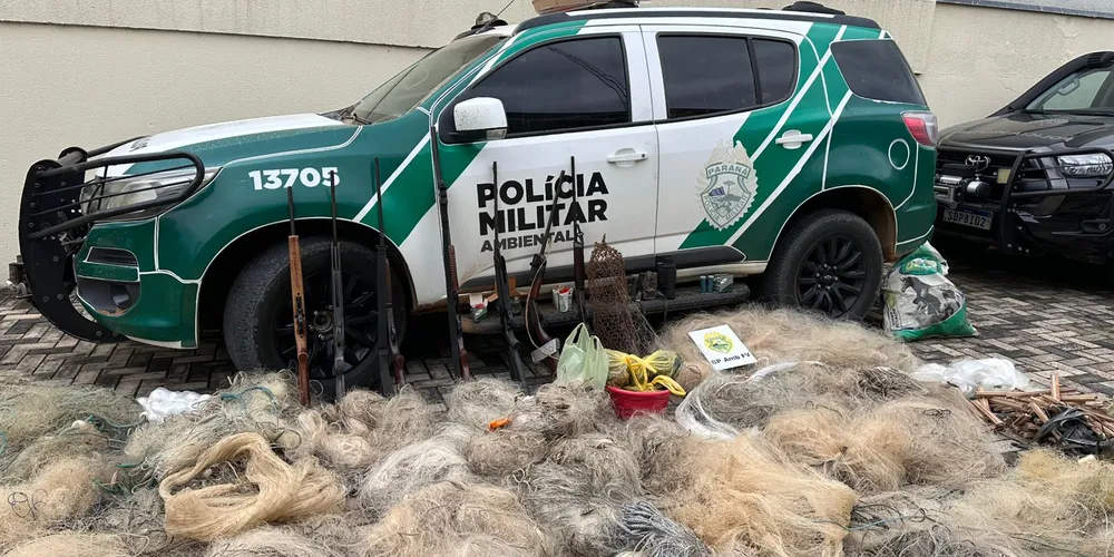 Foram apreendidos 24 kg de peixes nativos