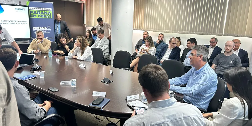 Encontro organizado pela Secretaria de Estado de Infraestrutura e Logística terá participação de outros órgãos do Governo do Estado, da Prefeitura de Ponta Grossa, da Acipg, da DAF e Tetra Pak