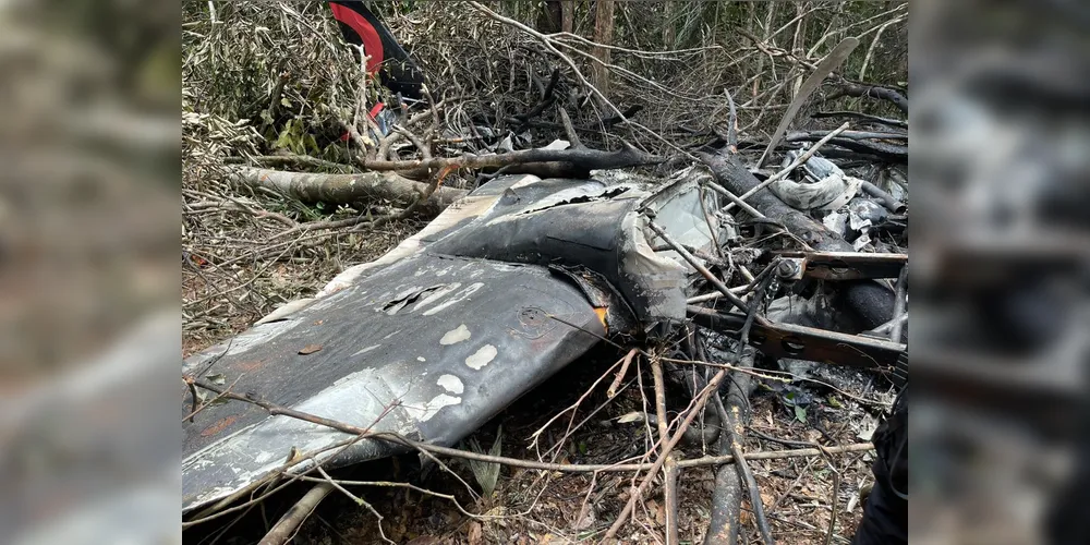 Nesta quarta-feira (12) foi feita a averiguação da área da queda do avião