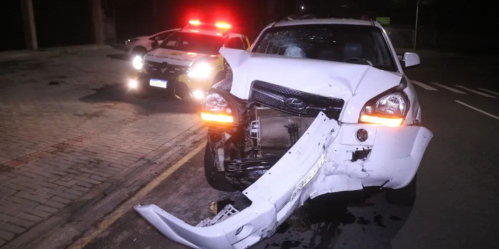 O acidente foi registrado por volta das 3h da madrugada