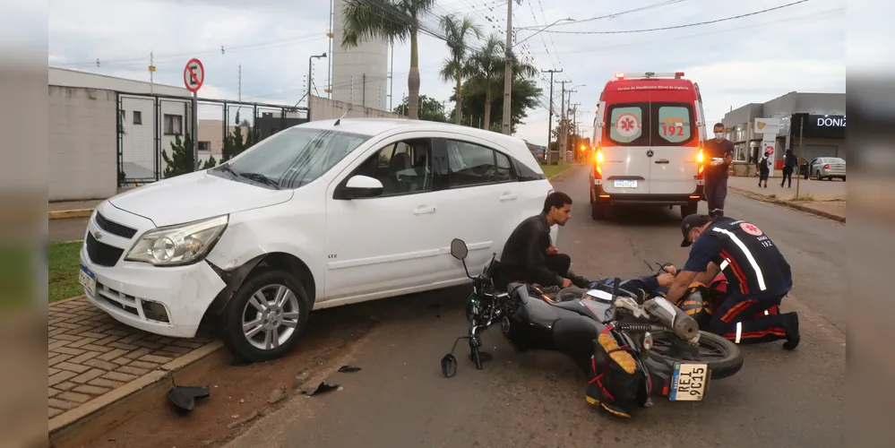 Acidente aconteceu no final da tarde dessa terça-feira(18)