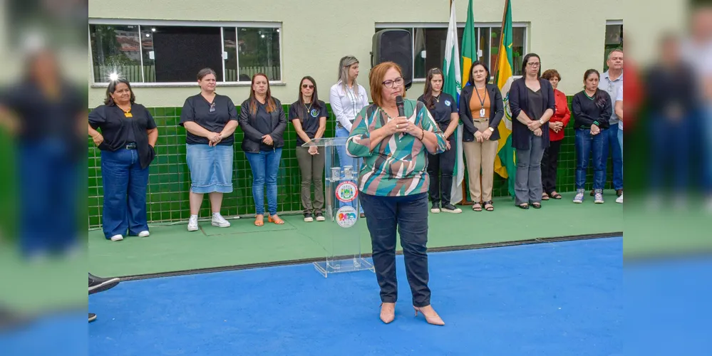 A prefeita Alcione Lemos esteve presente na cerimônia de entrega do novo espaço