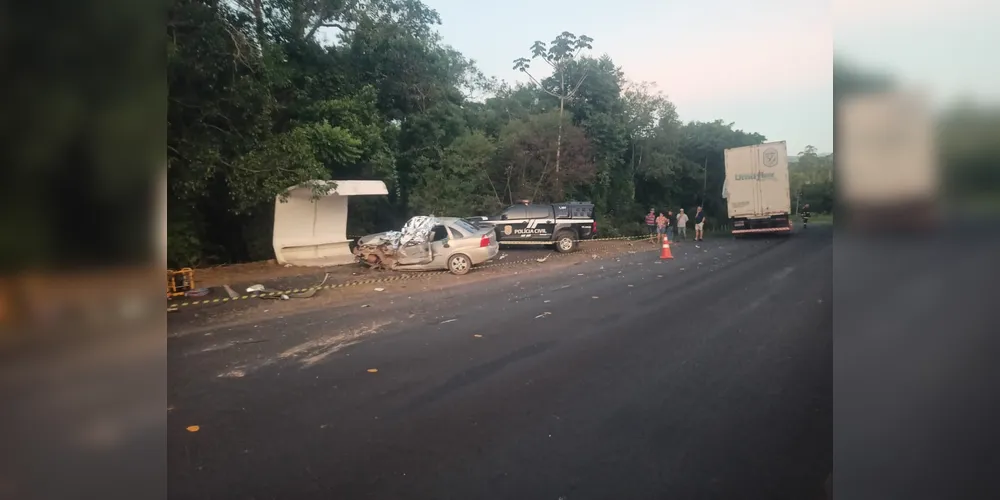 Colisão aconteceu na tarde dessa quarta-feira (11) em Cândido de Abreu