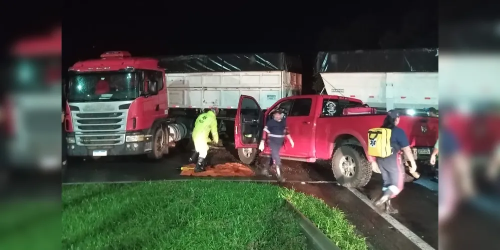 Acidente aconteceu na noite dessa quinta-feira (19)