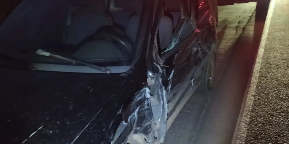 Acidente aconteceu na noite desse domingo (26)