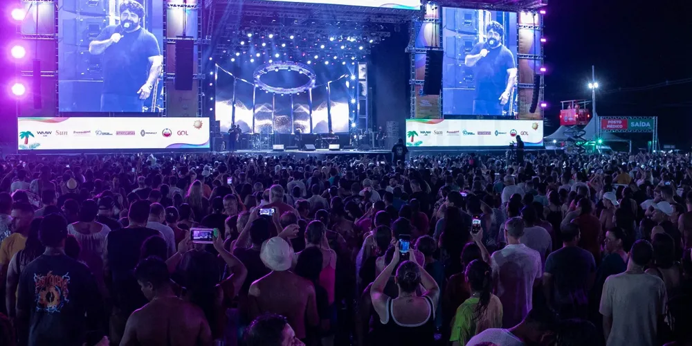 Foi a terceira vez que a dupla tocou no Verão Maior Paraná