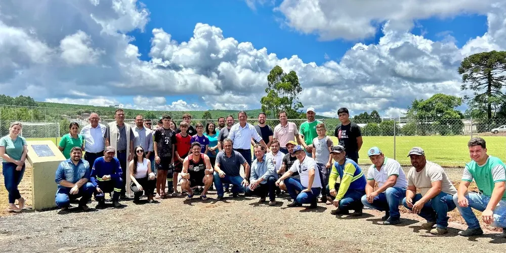 A primeira cerimônia no Complexo Poliesportivo Zé Pombo José Miranda Sobrinho, no Ouro Verde