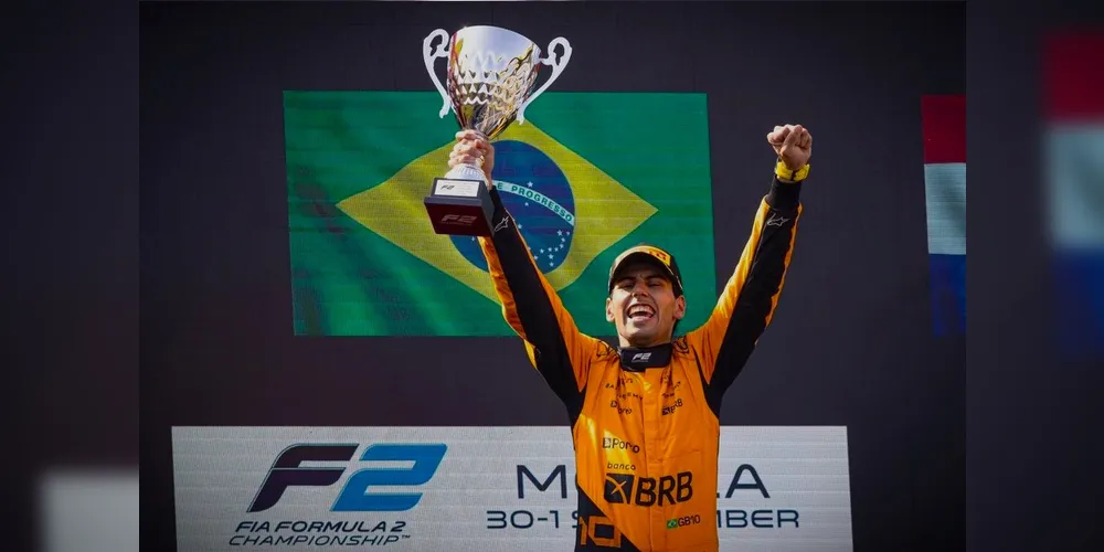 Gabriel Bortoleto é campeão da Fórmula 2