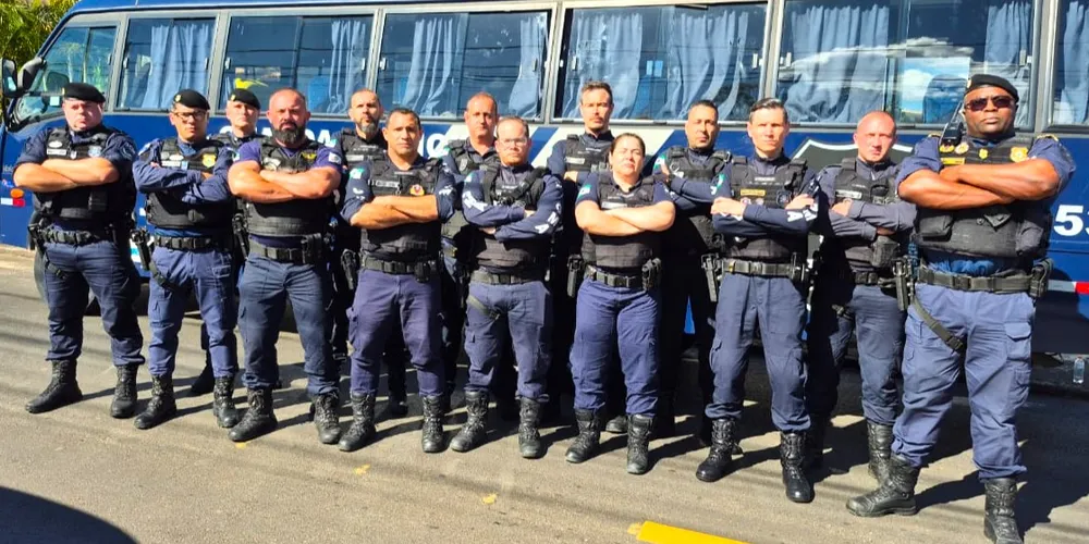 Guardas de Araucária fizeram treinamento em Ponta Grossa