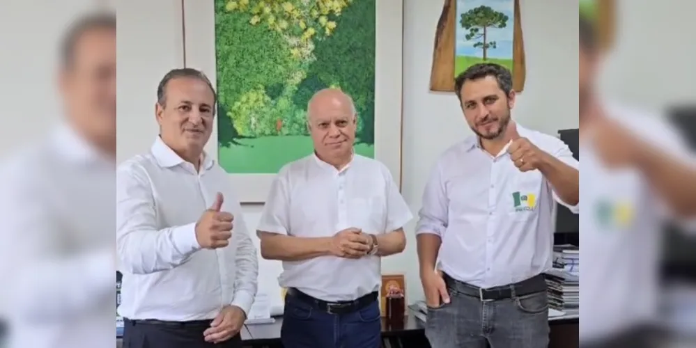 Moacyr Fadel, Natalino Avance e Douglas Modesto estiveram reunidos nesta terça-feira (18).