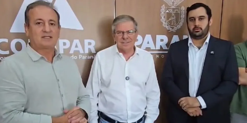 Moacyr Fadel, Jorge Lange e Lucas Machado se reuniram nesta segunda-feira (10)