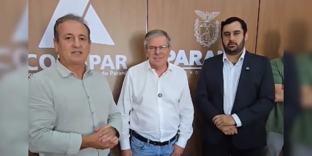 Moacyr Fadel, Jorge Lange e Lucas Machado se reuniram nesta segunda-feira (10)