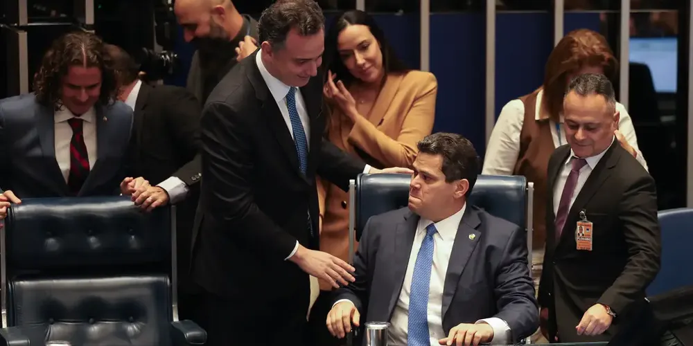 Aclamação aconteceu após eleição do senador Davi Alcolumbre (União Brasil-AP) para a presidência da Casa