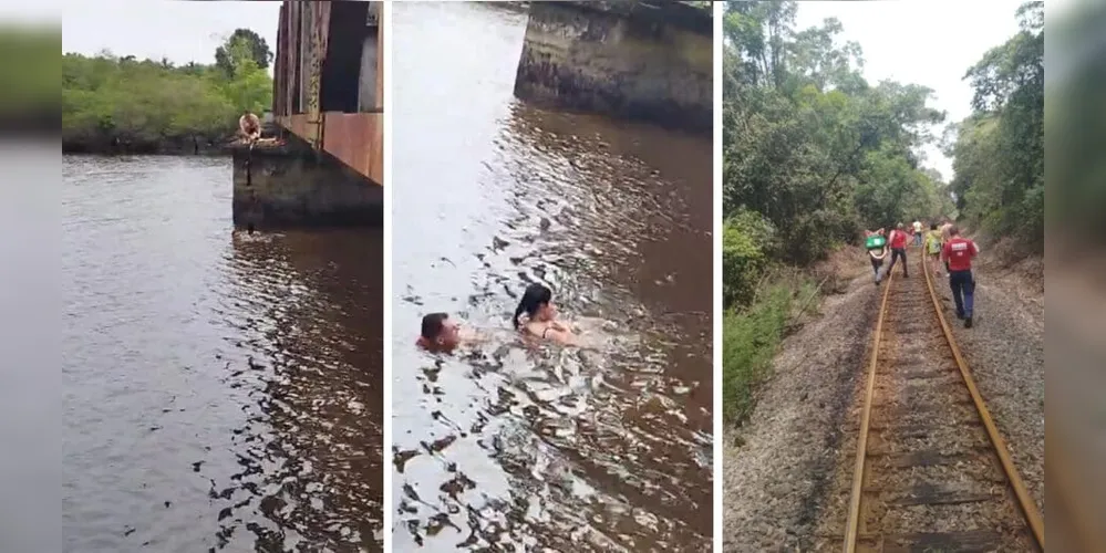 Vítima de 27 anos foi tirada da água bastante assustada